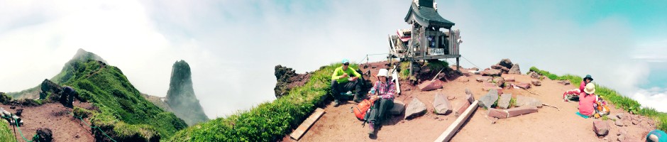 利尻山山頂からの風景