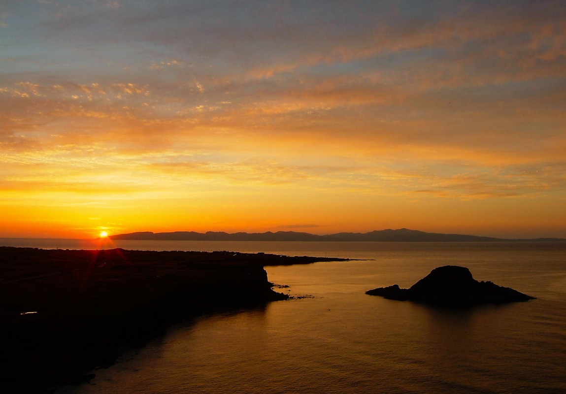 利尻島夕日丘